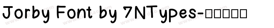 Jorby Font by 7NTypes字体转换